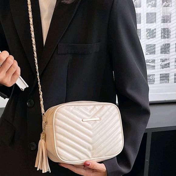 Mini Chevron Square Bag - Picture 8 of 9